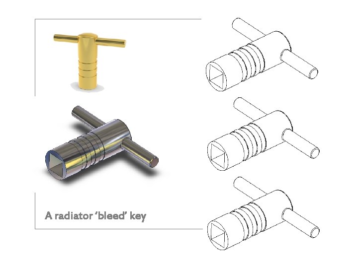 A radiator ‘bleed’ key 