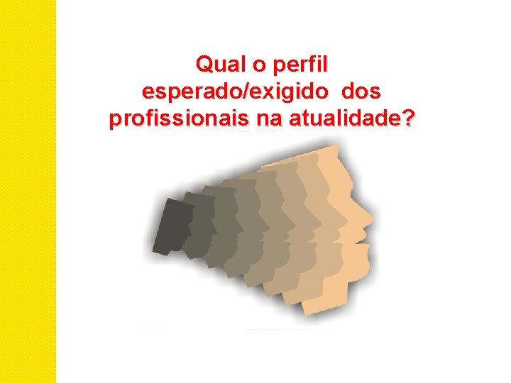 Qual o perfil esperado/exigido dos profissionais na atualidade? 