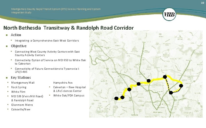 10 Montgomery County Rapid Transit System (RTS) Service Planning and System Integration Study North