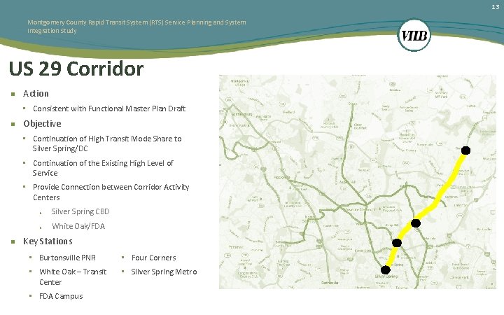 13 Montgomery County Rapid Transit System (RTS) Service Planning and System Integration Study US