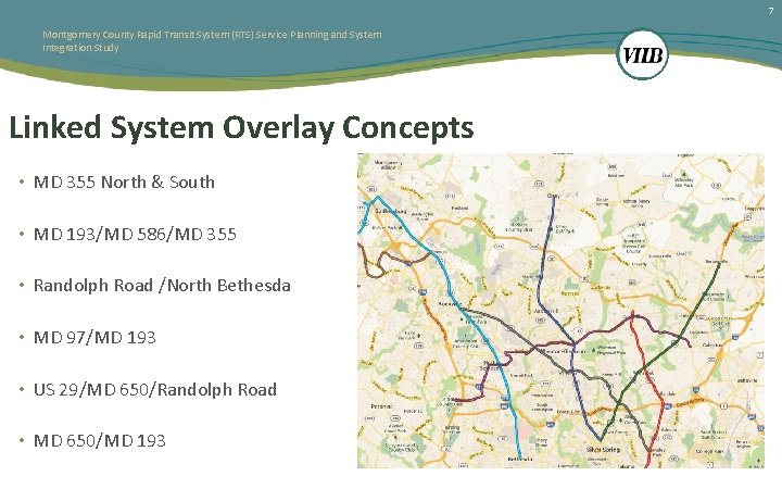 7 Montgomery County Rapid Transit System (RTS) Service Planning and System Integration Study Linked