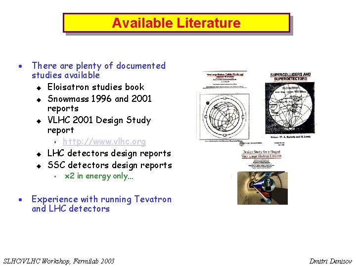 Available Literature · There are plenty of documented studies available u Eloisatron studies book