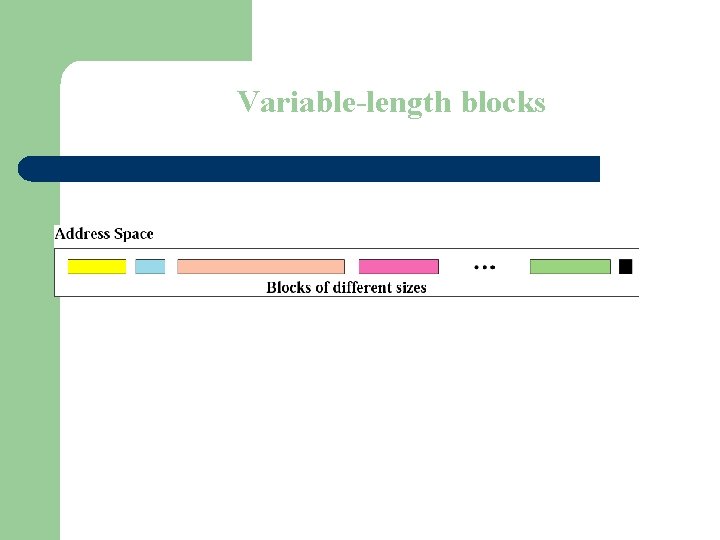 Figure 5 -13 Variable-length blocks 