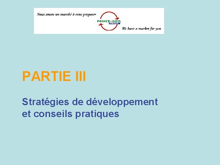 PARTIE III Stratégies de développement et conseils pratiques 