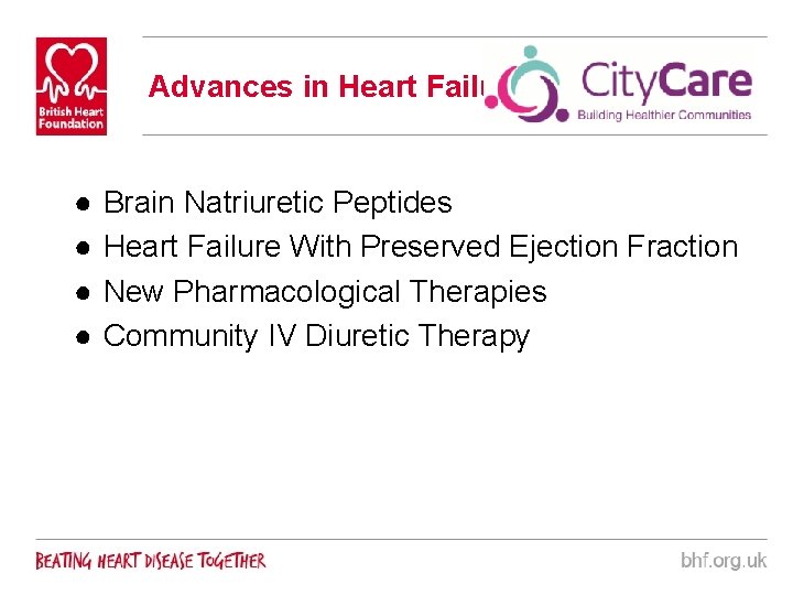Advances in Heart Failure ● ● Brain Natriuretic Peptides Heart Failure With Preserved Ejection