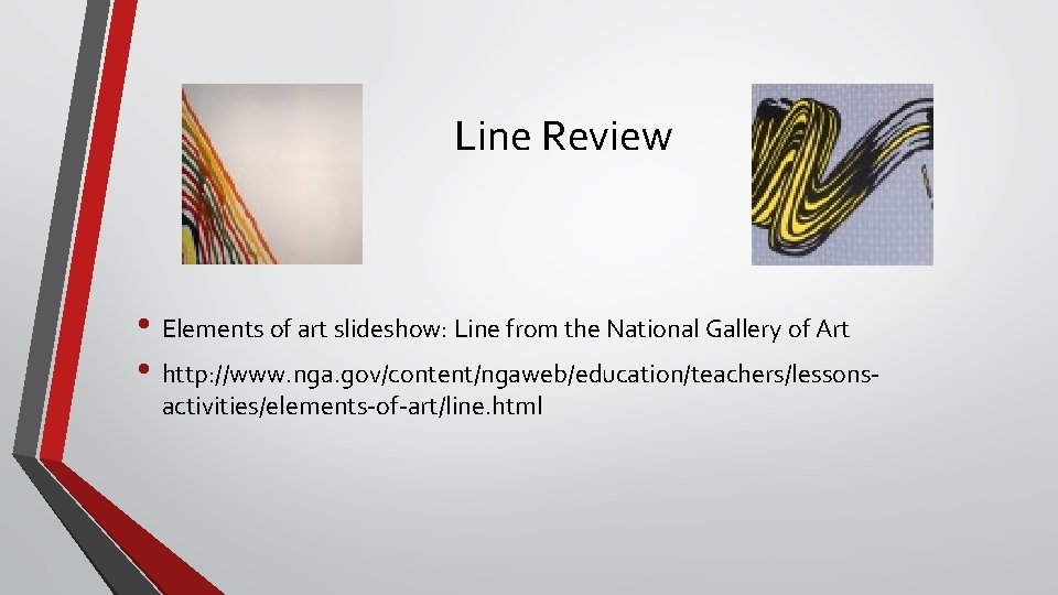 Line Review • Elements of art slideshow: Line from the National Gallery of Art