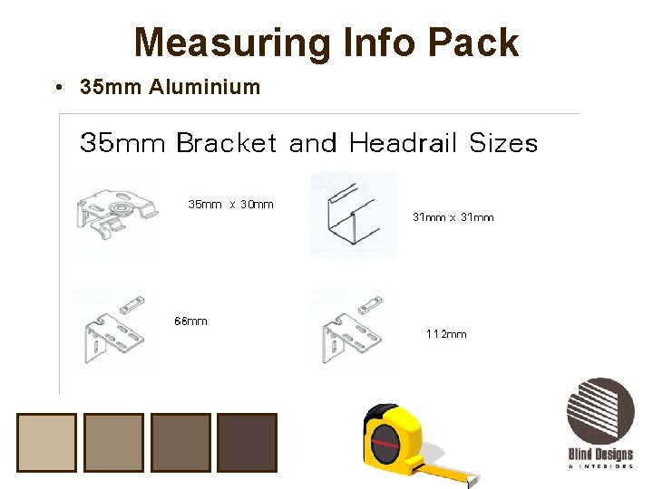 Measuring Info Pack • 35 mm Aluminium 