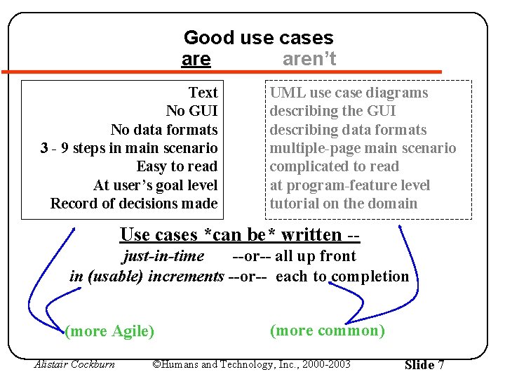 Good use cases aren’t Text No GUI No data formats 3 - 9 steps