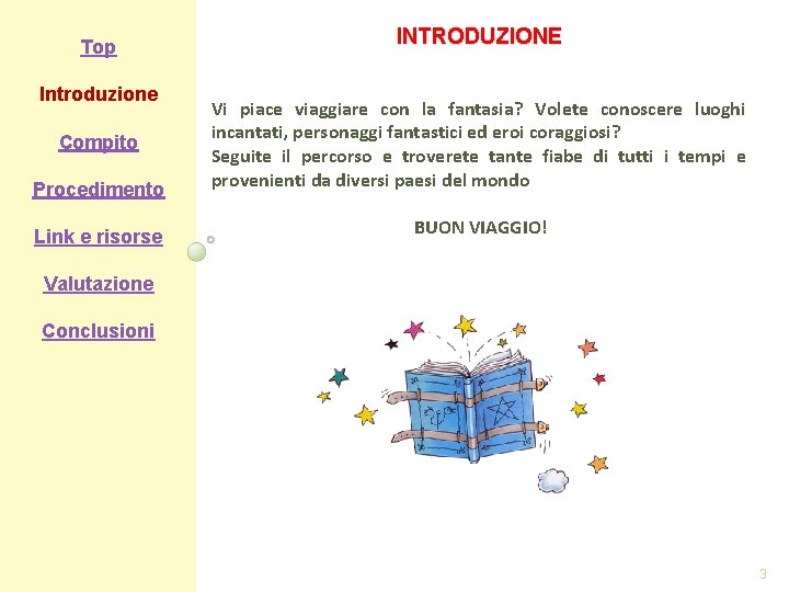 Top Introduzione INTRODUZIONE Procedimento Vi piace viaggiare con la fantasia? Volete conoscere luoghi incantati,