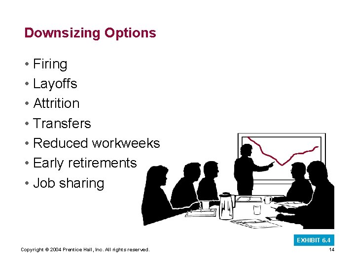 Downsizing Options • Firing • Layoffs • Attrition • Transfers • Reduced workweeks •