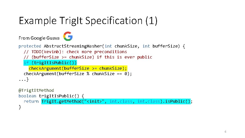Example Trig. It Specification (1) From Google Guava protected Abstract. Streaming. Hasher(int chunk. Size, Example Trig. It Specification (1) From Google Guava protected Abstract. Streaming. Hasher(int chunk. Size,