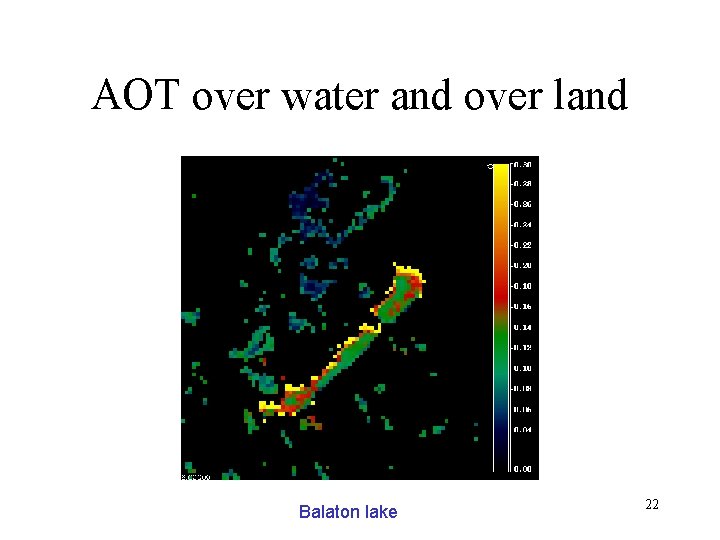 AOT over water and over land Balaton lake 22 