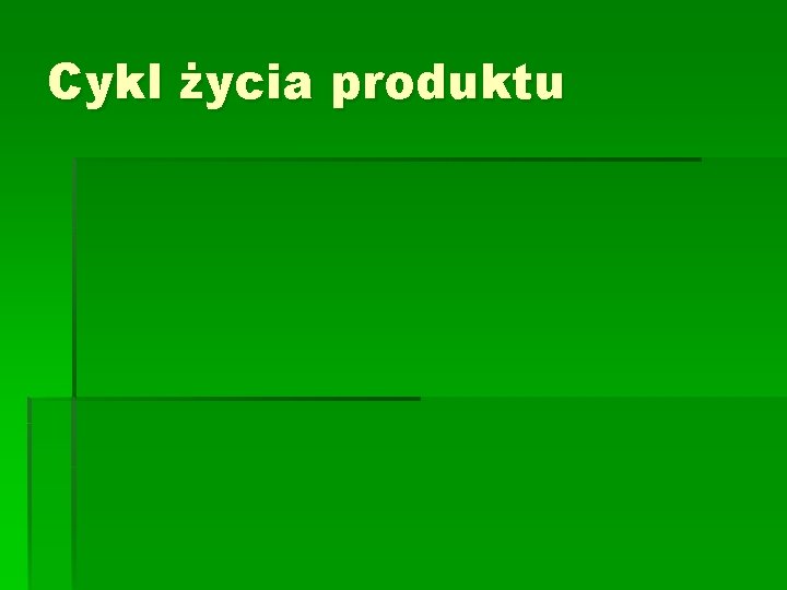 Cykl życia produktu 