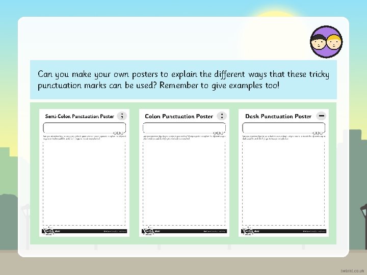 Can you make your own posters to explain the different ways that these tricky
