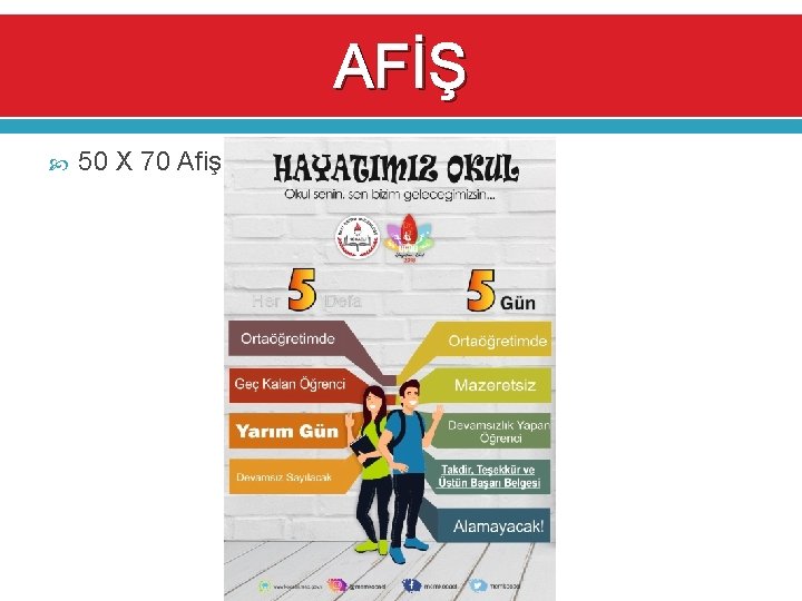 AFİŞ 50 X 70 Afiş 