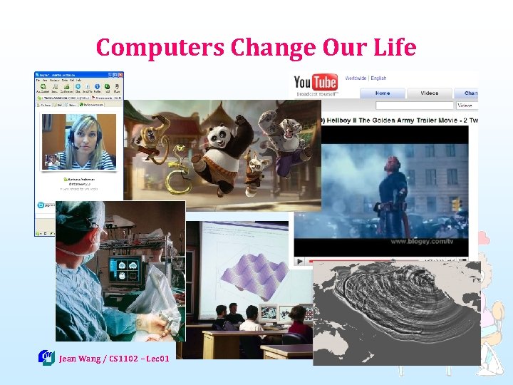 Computers Change Our Life Jean Wang / CS 1102 – Lec 01 8 