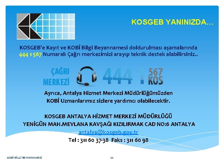 Kosgeb Kob Blg Beyannames Yapilan Hatalar Dkkat Edlmes