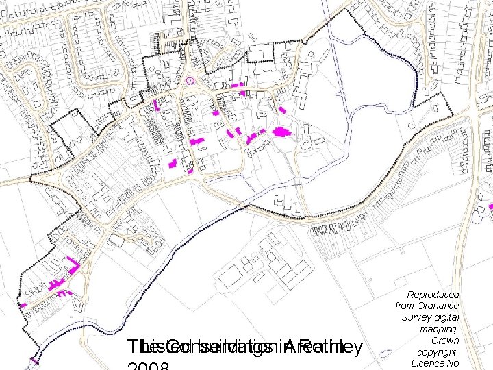 The Listed Conservation buildings in. Area Rothley in Reproduced from Ordnance Survey digital mapping.