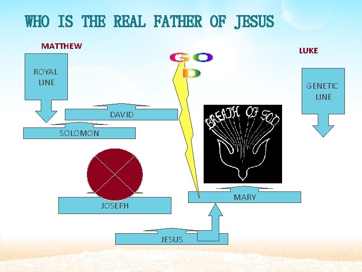 WHO IS THE REAL FATHER OF JESUS MATTHEW LUKE ROYAL LINE GENETIC LINE DAVID