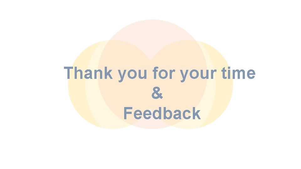 Thank you for your time & Feedback 