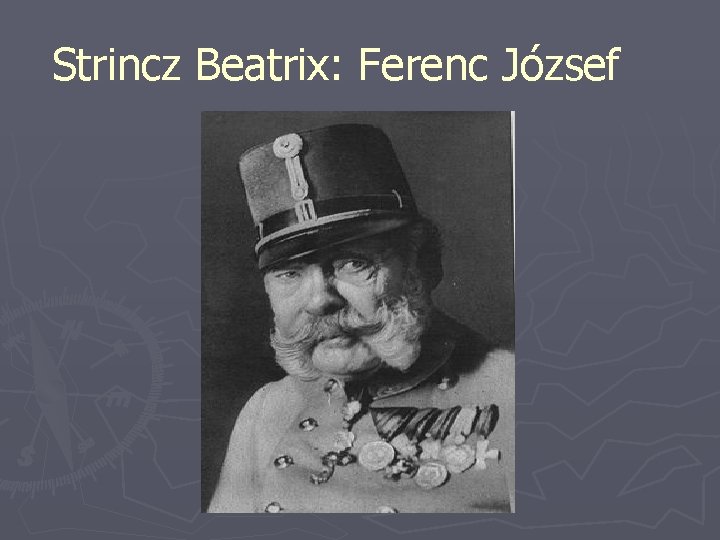 Strincz Beatrix: Ferenc József 