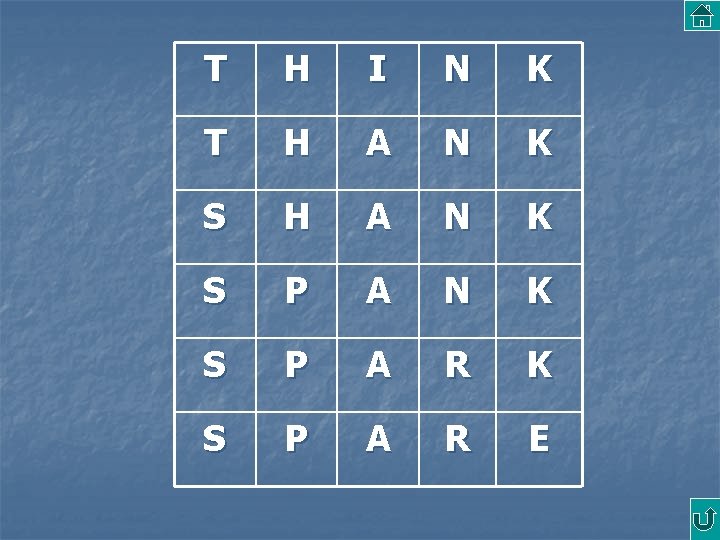 T H I N K T H A N K S P A R
