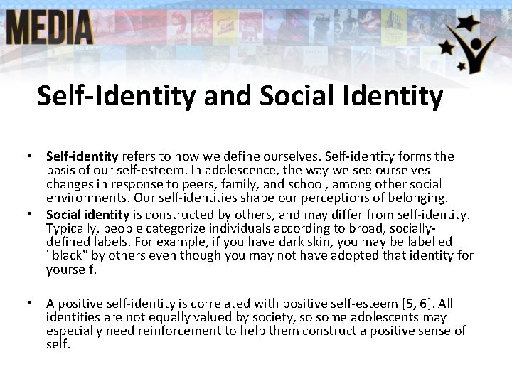 Self-Identity and Social Identity • Self-identity refers to how we define ourselves. Self-identity forms Self-Identity and Social Identity • Self-identity refers to how we define ourselves. Self-identity forms