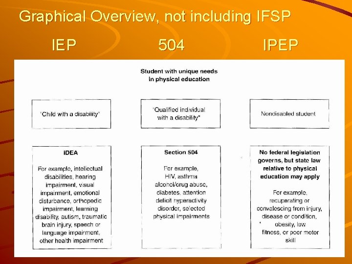 Graphical Overview, not including IFSP IEP 504 IPEP 