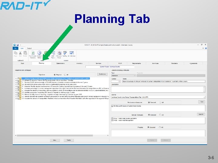 Planning Tab 3 -6 
