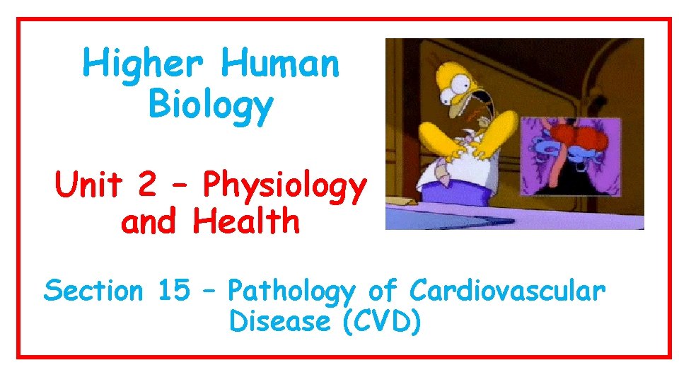Higher Human Biology Unit 2 Physiology and Health