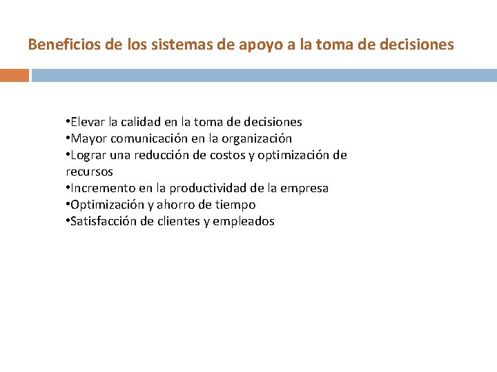 Sistema de apoyo a la toma de decisiones