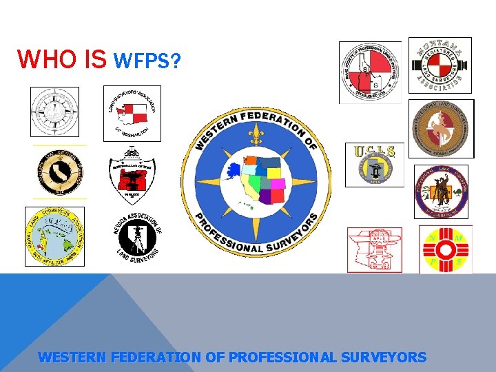 WHO IS WFPS? WESTERN FEDERATION OF PROFESSIONAL SURVEYORS 