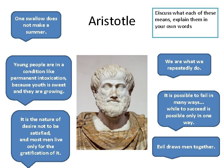 One swallow does not make a summer. Young people are in a condition like