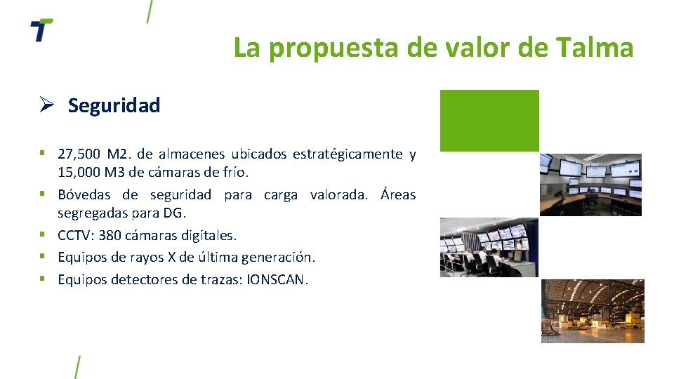 La propuesta de valor de Talma Ø Seguridad § 27, 500 M 2. de La propuesta de valor de Talma Ø Seguridad § 27, 500 M 2. de