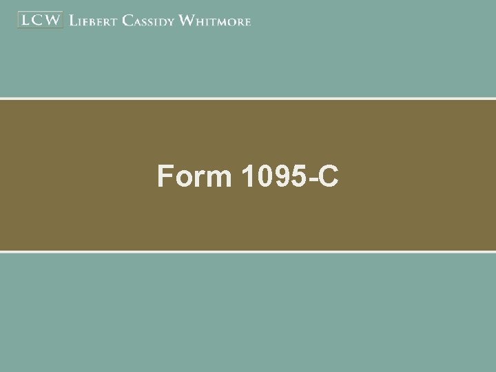 Form 1095 -C 