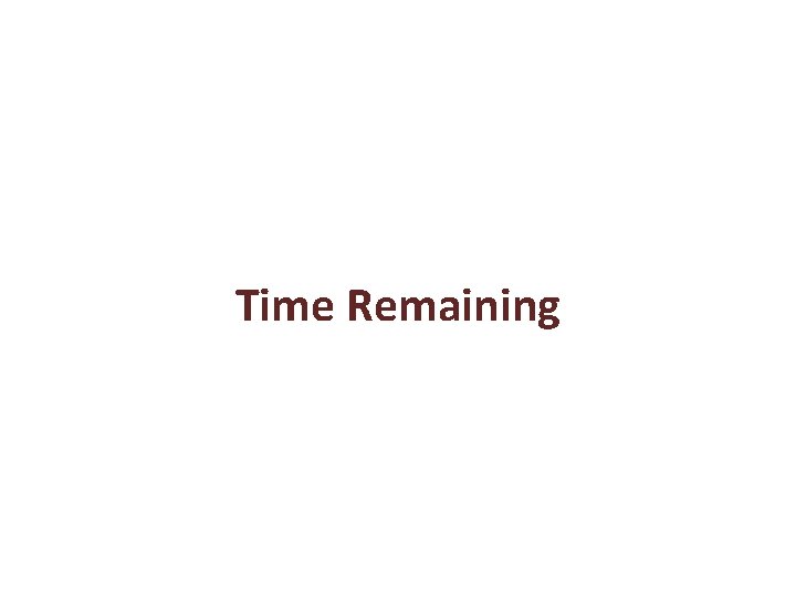 Time Remaining 