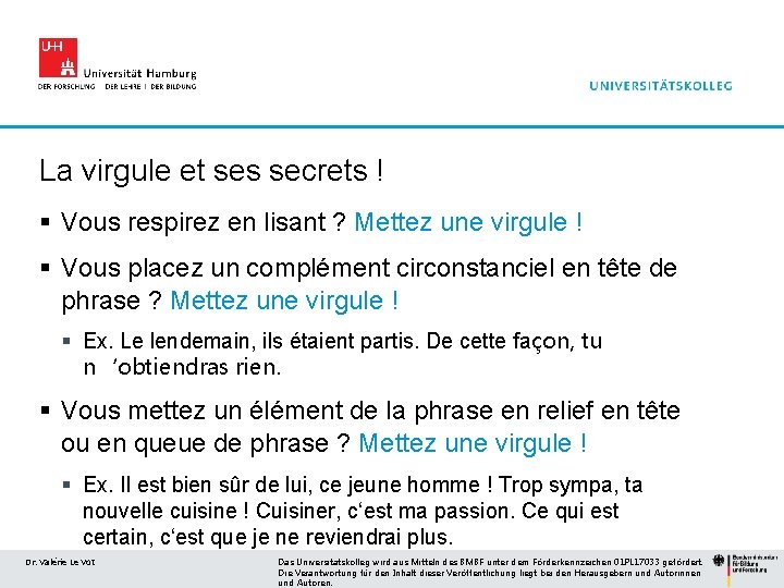 La virgule et ses secrets ! § Vous respirez en lisant ? Mettez une