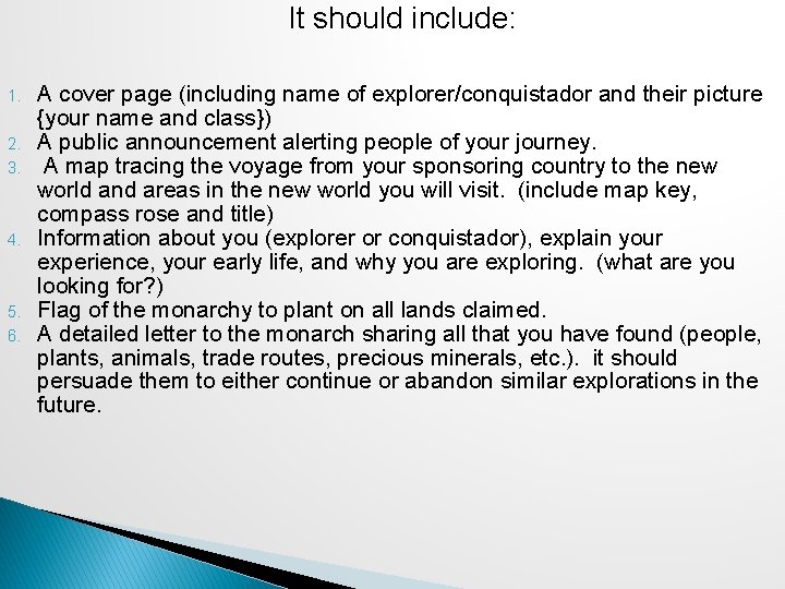 It should include: 1. 2. 3. 4. 5. 6. A cover page (including name It should include: 1. 2. 3. 4. 5. 6. A cover page (including name