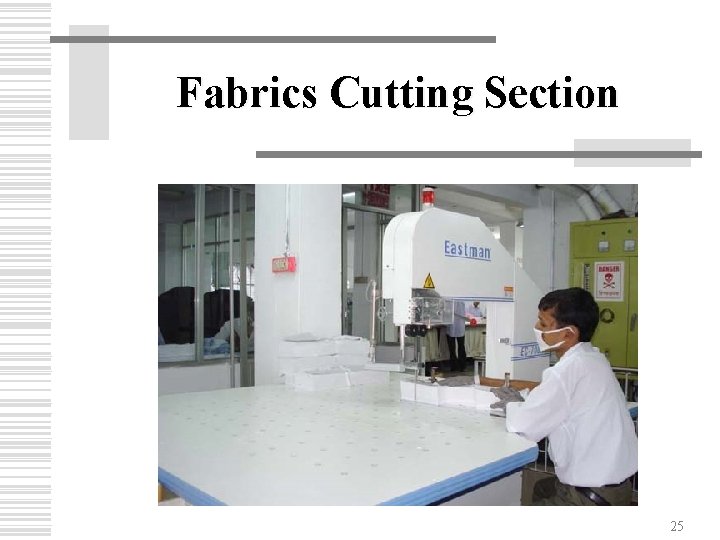 Fabrics Cutting Section 25 