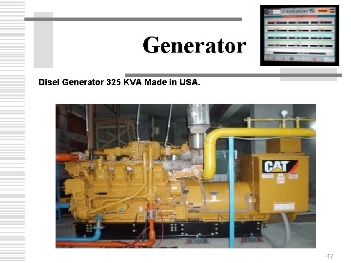 Generator Disel Generator 325 KVA Made in USA. 47 