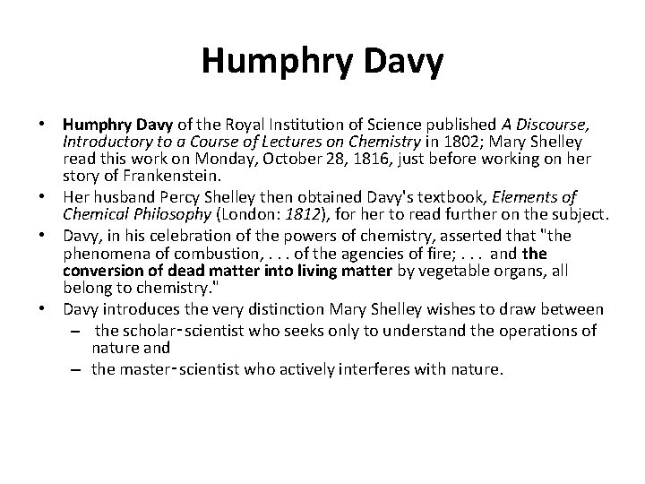 Humphry Davy • Humphry Davy of the Royal Institution of Science published A Discourse,