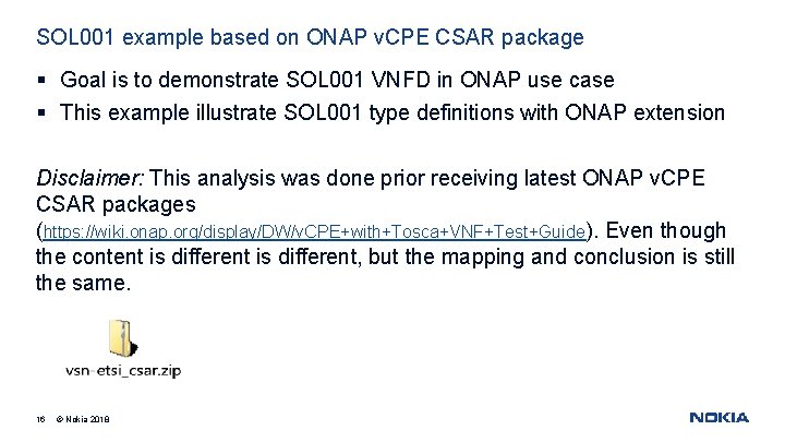 SOL 001 example based on ONAP v. CPE CSAR package § Goal is to