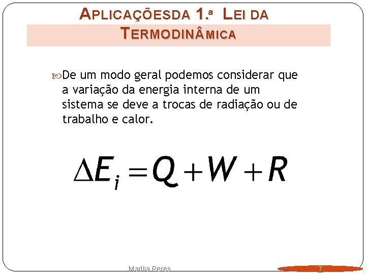 1 Lei Da Termodinmica Fsica 10 Ano Marlia