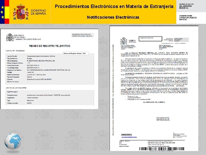 Procedimientos Electrónicos en Materia de Extranjería Notificaciones Electrónicas 36 