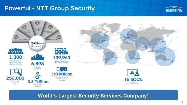 Powerful - NTT Group Security World’s Largest Security Services Company! 3 