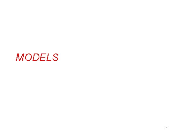 MODELS 14 