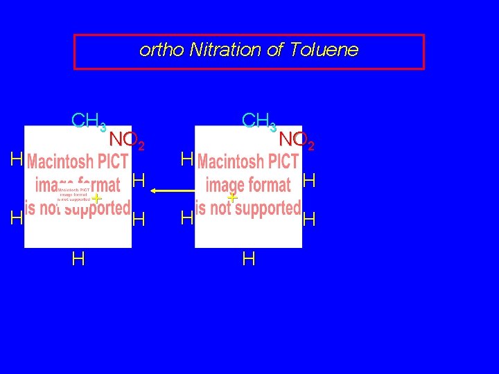 ortho Nitration of Toluene CH 3 H + H H NO 2 H H