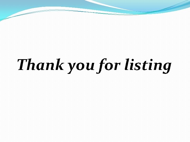 Thank you for listing 