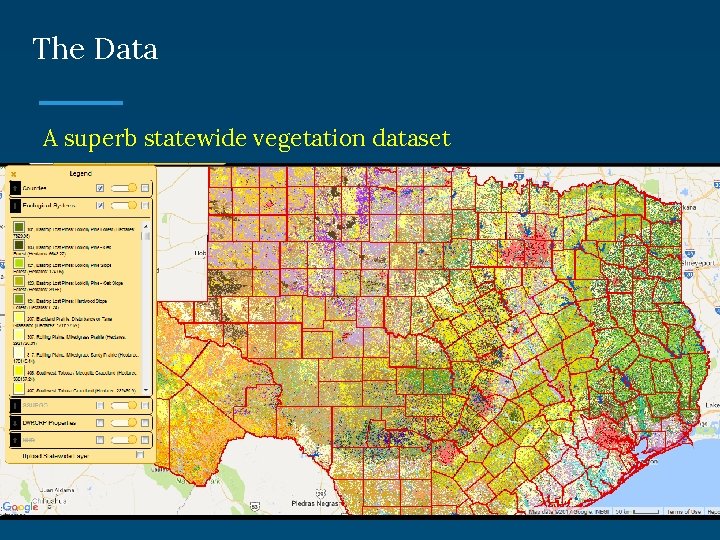 The Data A superb statewide vegetation dataset 