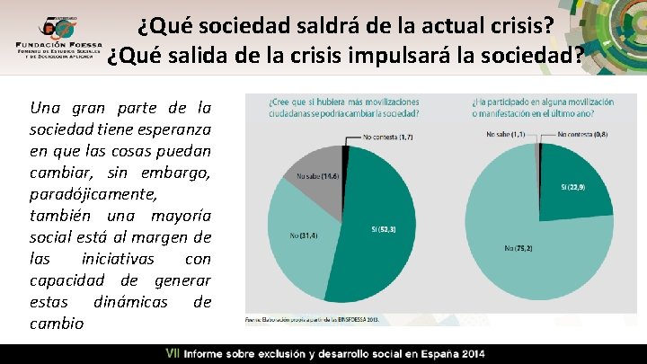 ¿Qué sociedad saldrá de la actual crisis? ¿Qué salida de la crisis impulsará la